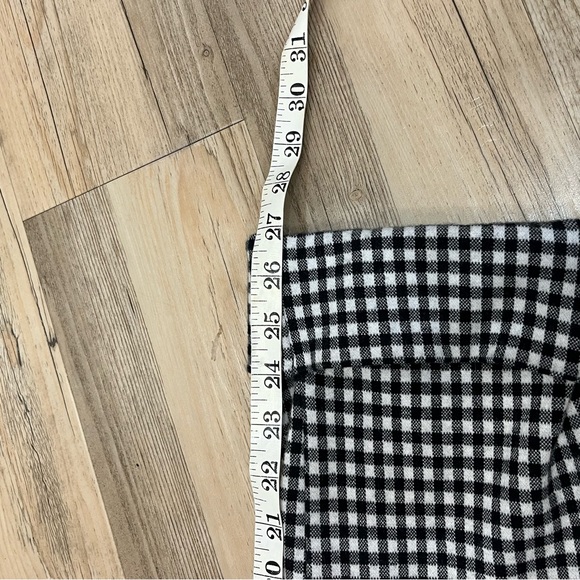 Anthropologie black white flare gingham the essential cropped flare pant… - Picture 7 of 7